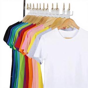 Camiseta de Manga Corta de Algodón Peinado con Serigrafía Personalizada OEM, 160g, Frente Liso, Ropa de Trabajo, Cultura Corporativa, Venta al Por Mayor - Product Image 1