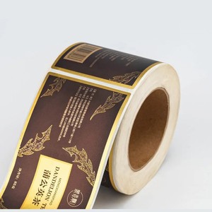<strong>Custom</strong> Gold Foil Vinyl Roll Shampoo Stickers Waterproof Logo <strong>Product</strong> <strong>Labels</strong> for Cosmetic Bottles Holographic Holographic - Product Image 6
