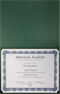 Better <span class=keywords><strong>Office</strong></span> Products Paquete de 25 soportes de diploma verde Cubiertas de documentos con borde de lámina dorada para titulares de certificados de tamaño carta - Product Image 5