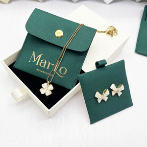 Bolsa de Embalaje de Joyería de Microfibra Personalizada con Almohadilla/Soporte Interior, Bolsa para Pendientes - Product Image 1
