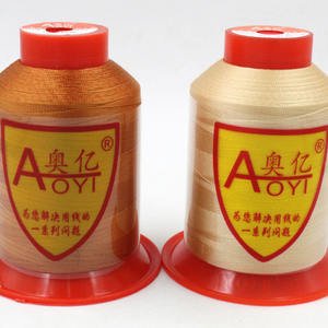 Filamento de poliéster de alta dureza 210D2, hilo de máquina de coser T45 de cuero <span class=keywords><strong>Ray</strong></span> de seda teñida de 0,25mm para fábrica de cuero de zapatos - Product Image 4