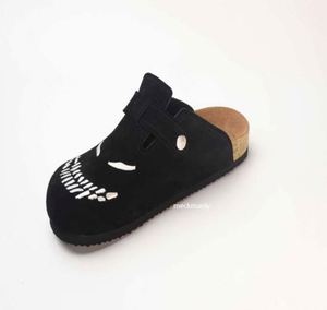 Mules, sabots et sandales personnalisés en cuir véritable brodé pour hommes et femmes, unisexe, pour l'extérieur et la maison, avec semelle en liège - Product Image 6