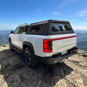Cubierta Rígida de Aluminio <span class=keywords><strong>para</strong></span> Camioneta, Compatible con Ford Ranger / Toyota Hilux Revo / <span class=keywords><strong>Jeep</strong></span> Gladiator, Impermeable, con Ventanas - Product Image 1