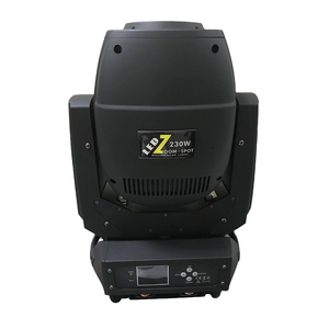 <span class=keywords><strong>Lyre</strong></span> DMX à tête mobile 3-en-1 LED 230W Beam Spot Wash avec <span class=keywords><strong>double</strong></span> prisme pour mariages, scènes, fêtes, concerts en extérieur et spectacles - Product Image 1