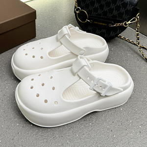 Sandalias de Playa para Mujer, Punta Cerrada, Verano, Parte Superior de EVA, Entresuela de PVC, Suela Antideslizante, Resistentes al Desgaste, Uso Interior/Exterior - Product Image 1