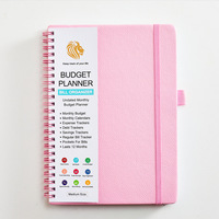 Carnet de planification budgétaire personnalisé pour femmes, formats A5 et A6, couverture en PU, reliure spirale