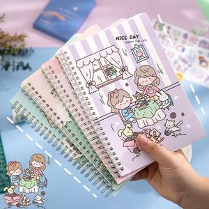 Carnet à spirales avec couverture en PP, logo personnalisé, autocollants réutilisables pour collection et rangement - Product Image 1