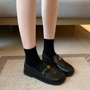 8206-2 Mocassini da <span class=keywords><strong>Donna</strong></span> Stile Britannico Retrò con Plateau, <span class=keywords><strong>Scarpe</strong></span> in Pelle Eleganti e Casual per Ufficio e Uso Quotidiano - Product Image 1