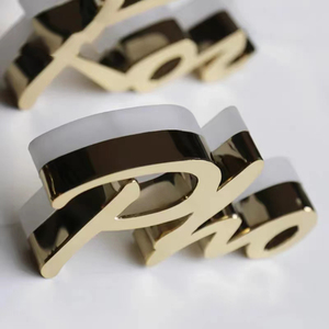 Chất lượng tốt trong nhà signage <span class=keywords><strong>LED</strong></span> hiển thị signage 3D kim loại <span class=keywords><strong>LED</strong></span> Backlit thư cửa hàng kinh doanh dấu hiệu - Product Image 5