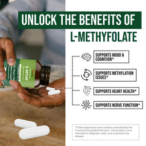 Les capsules personnalisées de méthylfolate soutiennent la santé cardiaque du cerveau pour les femmes et les hommes Supplément de méthylfolate - Product Image 5