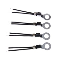 Termistor NTC Sensor de temperatura Cable MF52 Blackhead pequeño termistor de gota de agua 10K 50K 1% precisión para cafetera