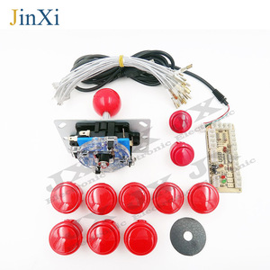 JinXi Arcade Joystick Kit With Red Buttons USB Interface For PC <b>Gaming</b> <b>Controller</b> DIY Accessories - Product Image 1