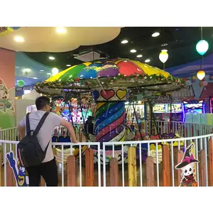 Shopping Mall Center Children Playground Attraction Mini Flying Chair Swing Carousel Ride For Kids