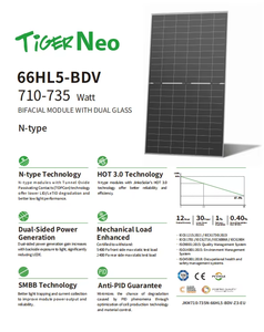 Paneles Solares Jinko Tiger Neo Originales de Alta Eficiencia, Módulos Monocristalinos de Doble Vidrio Tipo N, 700w 705w 710w 715w 720w 725w 730w 735w - Product Image 1