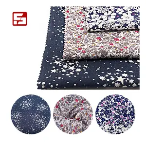 Soft 30s Viscose Rayon Fabric Pattern Floral Printed Fabric Materials For Dress Making