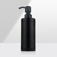 Distributeur de savon liquide en acier inoxydable pour comptoir, pompe à savon pour les mains, bouteille de 300 ml, finition miroir satiné noir, blanc, doré