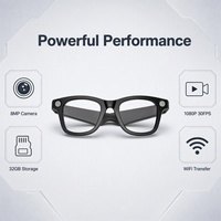 Nuevas Gafas Inteligentes con IA 2026, Grabación de Video 1080P, Llamadas de Audio, Protección de Privacidad, Transferencia WiFi, Carga Rápida de 400mAh, IPX-5