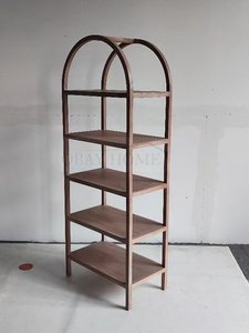Hot Selling Wood Bookcase Storage Shelves, <strong>Freestanding</strong> Display Rack Open Bookshelf Back <strong>bar</strong> Shelf - Product Image 3