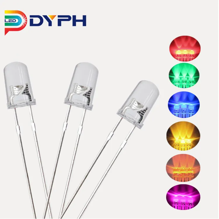 Led Component 3Mm 5Mm 8Mm Rood Groen Blauw Geel Wit Led Ingebouwde Weerstand 9V 12V 24V Led Diodes