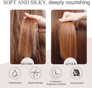 Crema de Tratamiento Capilar con Queratina Polipéptida OEM para Cabello Teñido y con Permanente, Mascarilla Intensiva de Hidratación con Péptidos de Queratina y Manteca de Karité para Cabello Seco - Product Image 4