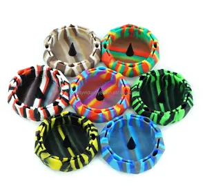 Mixed many colors factory silicone ashtray high quality ashtray household items ashtray wholesale