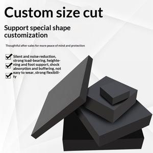 Coussin anti-vibration industriel noir pour machines <span class=keywords><strong>de</strong></span> traitement, réduction du bruit, anti-collision, pont - Product Image 1