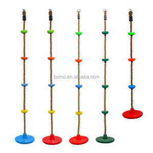 ZOSHINE Siège de balançoire en plastique pour enfants, avec corde et disque d'escalade, pour aire de jeux intérieure et extérieure, idéal pour l'école, le jardin, les fêtes et les vacances - Product Image 5