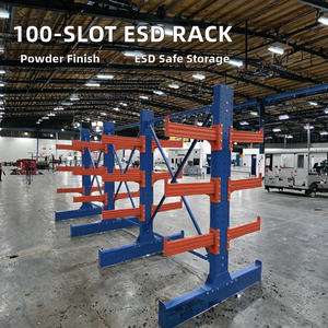 מתקן מדפים לתצוגה של 100 מעגלים מודפסים (PCB) מותאם אישית, בעל פאנל כפול, עשוי פלסטיק, ללא ברגים/מסמרות, תלוי, יעיל לאחסון אבקה - Product Image 2