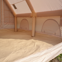 Promotion estivale : Grande tente gonflable automatique de luxe, imperméable, portable, pour camping extérieur, abri épais résistant à la pluie