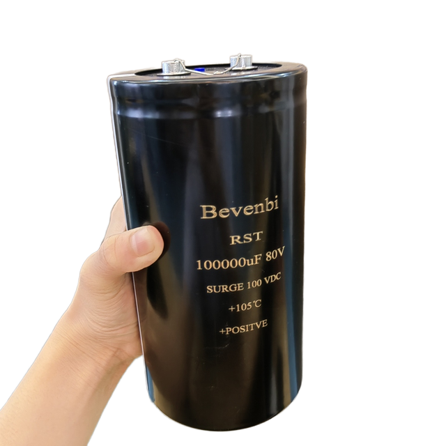 Bevenbi 22000uf 10000uf 100v 200v 350v Screw Terminal Aluminum Electrolytic Capacitors for Inverters Arresters Boosters