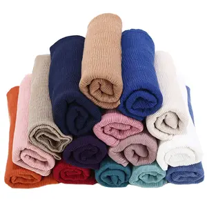 Ready To Ship Wrinkle Cotton Scarf Supplier Of Heated Scarf Breathable Hijab Cotton Scarf