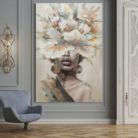 Salon porche Art pur peint à la main Texture peinture à l'huile abstraite en trois dimensions peinture décorative Portrait créatif