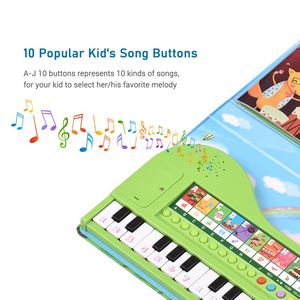 Bigfun-Libro <span class=keywords><strong>de</strong></span> piano <span class=keywords><strong>de</strong></span> 20 teclas, teclado <span class=keywords><strong>de</strong></span> Piano Electrónico y libro <span class=keywords><strong>de</strong></span> <span class=keywords><strong>música</strong></span>, libro <span class=keywords><strong>de</strong></span> canciones <span class=keywords><strong>de</strong></span> piano 2 en 1 con teclado incorporado para niños <span class=keywords><strong>de</strong></span> 3 y más - Product Image 5