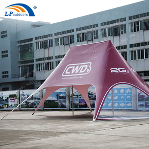 Semplificare la struttura personalizzata 1000D PVC protezione UV doppia <span class=keywords><strong>tenda</strong></span> con paralume a stella superiore per eventi all'aperto - Product Image 5