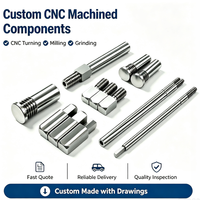 Pasador de Posicionamiento Escalonado de Acero Inoxidable Torneado por CNC de Alta Precisión Personalizado para Automatización