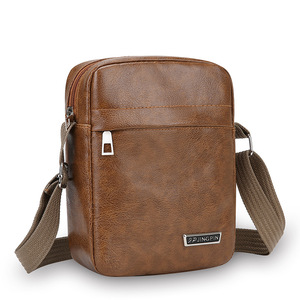 2PJINGPIN Men's Shoulder <b>Bag</b> Large Capacity Casual Business Crossbody <b>Bag</b> Solid Color Oxford Cloth Everyday Use - Product Image 5