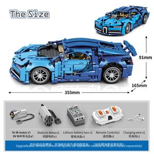 <span class=keywords><strong>Bugatti</strong></span> Veyron Jeu <span class=keywords><strong>de</strong></span> blocs <span class=keywords><strong>de</strong></span> construction Puzzle éducatif pour adultes et enfants Modèle <span class=keywords><strong>de</strong></span> <span class=keywords><strong>voiture</strong></span> RC ABS en plastique à l'échelle 1:14 pour 5-7 ans - Product Image 2