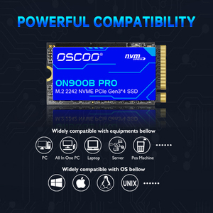 OSCOO ON900B PRO Kompakt M.2 2242 NVMe SSD, PCIe Gen3.0, 3500MB/s Okuma/3000MB/s Yazma Hızı, 512GB/1TB/2TB Seçenekleri - Product Image 4