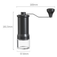 Moulin à poivre manuel transparent écologique en gros, marque OEM, avec cœur en acier inoxydable, réglable, en plastique, fabrication chinoise