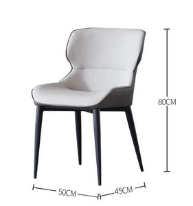 <span class=keywords><strong>Chaise</strong></span> en cuir de luxe la plus populaire pour salle à manger, design moderne et minimaliste, idéale pour hôtel, restaurant, loisirs, confortable et moelleuse - Product Image 2