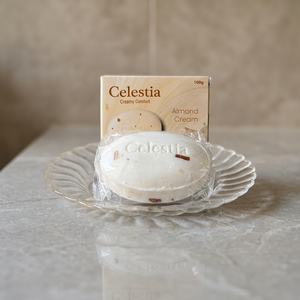 Savon en barre à la crème d'amande 100g Hydratant pour tous types de peau - Product Image 1