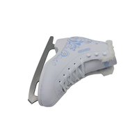 Chaussures de patinage sur glace d'hiver pour l'extérieur, roulements Abec-7, lame en acier inoxydable, imperméables, blanches, pour adultes et enfants, portables