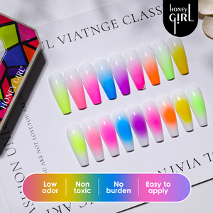 HONEY GIRL Fournitures pour ongles <span class=keywords><strong>pas</strong></span> chères en gros, collection de gel UV LED fluorescent, logo personnalisé, ensemble de gel néon à appliquer en 9 couleurs, écologique - Product Image 4