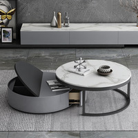 Meubles de salon, design moderne, métal doré, bois, marbre, meuble TV, table basse