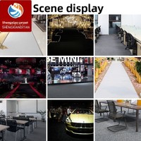 Tapis en polyester noir style Instagram, idéal pour événements, célébrations et expositions, avec velours épais, adapté à une utilisation à long terme
