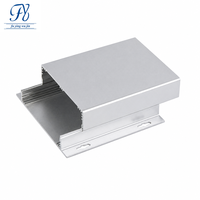 Boîtier en alliage d'aluminium usiné CNC avec trous personnalisés 150*52mm, profil extrudé, boîtier d'amplificateur, boîte de projet IP54, dissipateur de chaleur