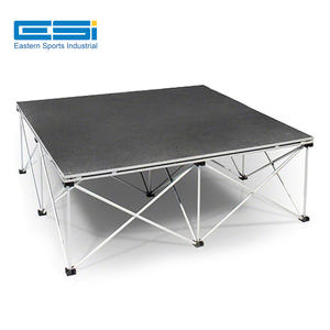 ESI Plate-forme de scène pliable modulaire portable antidérapante en aluminium avec contremarches mobiles pour événements - Product Image 2
