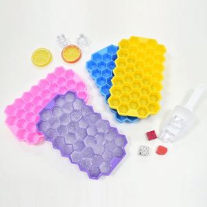 Moule en silicone alvéolé 37 cavités réutilisable pour glaçons et crème glacée, qualité alimentaire antiadhésive pour fêtes et événements - Product Image 4