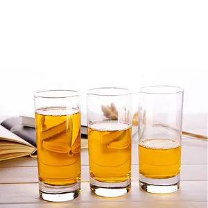 Traditional classic glass cups clear plain glasses water drinking tumblers hot selling drink glass