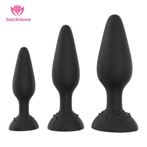 Sacknove juguetes Para sexo Rose 3pcs Silicone Butt cắm thiết lập bondage đào tạo Kit thủ dâm hậu môn Đồ chơi tình dục cho phụ nữ âm hộ